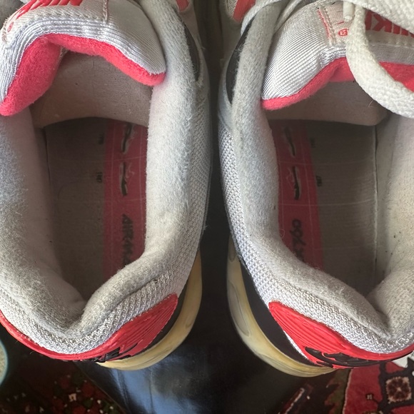 Nike Air Max 90 360 Sz 11 ‘One Time Only’ White Medium Grey Infrared 2006. - Picture 6 of 13